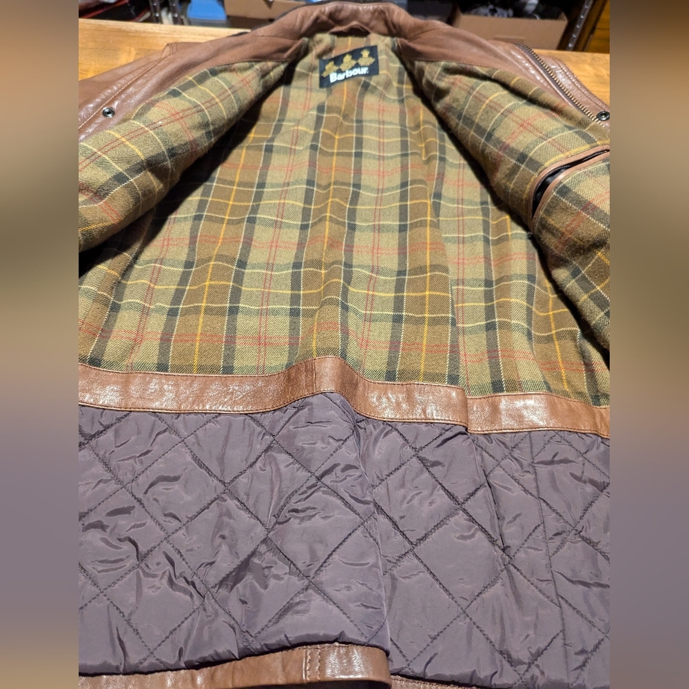 Barbour Brown Performance Jacket - Picture 5 of 16